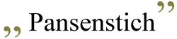 Pansenstich